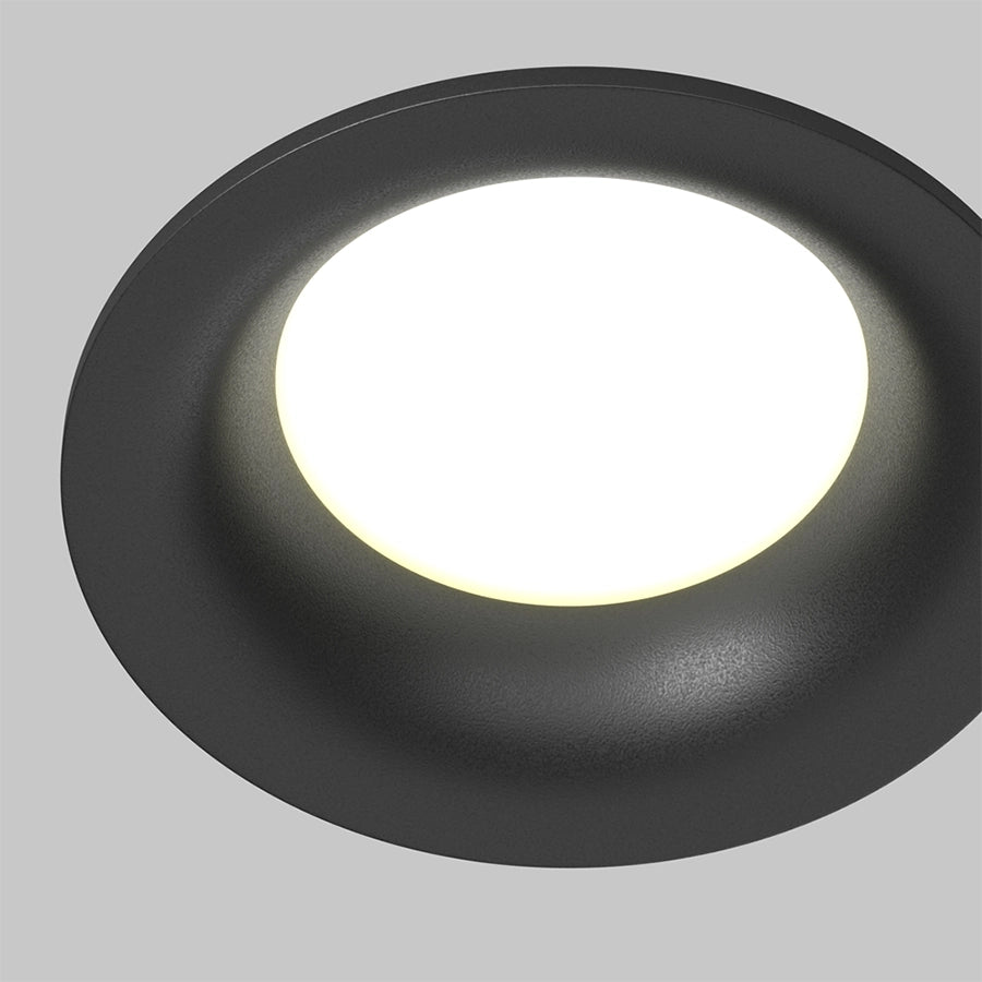 Spot negru din metal Downlight Slim Maytoni
