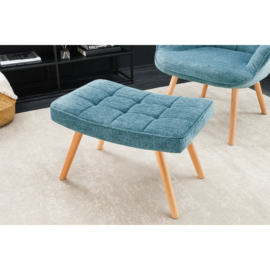 Taburet albastru din poliester Scandinavia