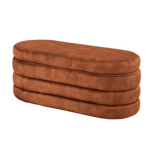 Taburet maro rust cu spatiu de depozitare Voque