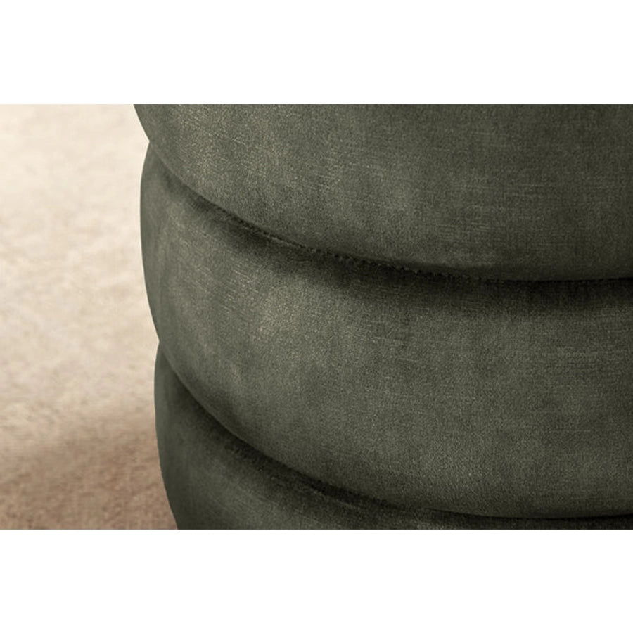 Taburet verde din catifea 50 cm Voque