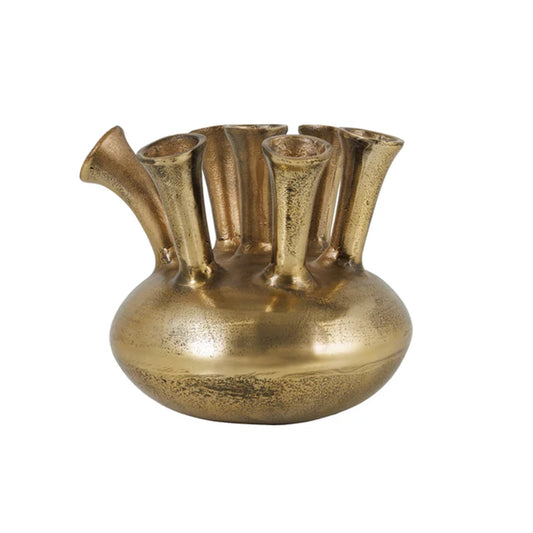 Vaza gold din aluminiu 30 cm Kiya