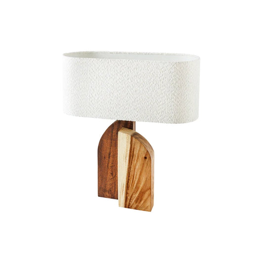 Veioza alba maro din lemn 60 cm Lovers