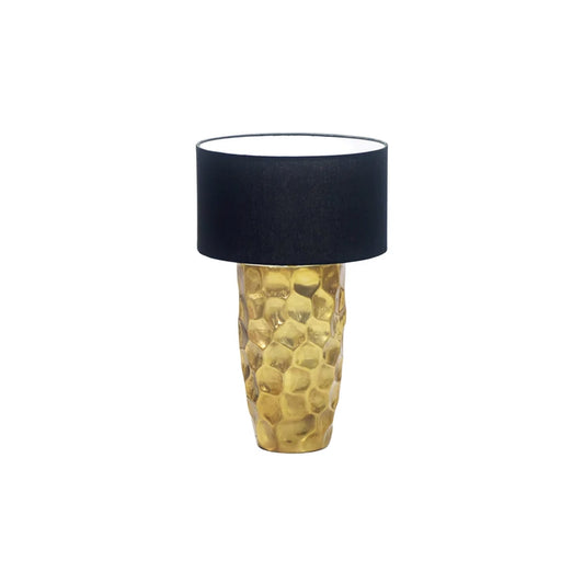 Veioza gold neagra din metal 55 cm Aurelia
