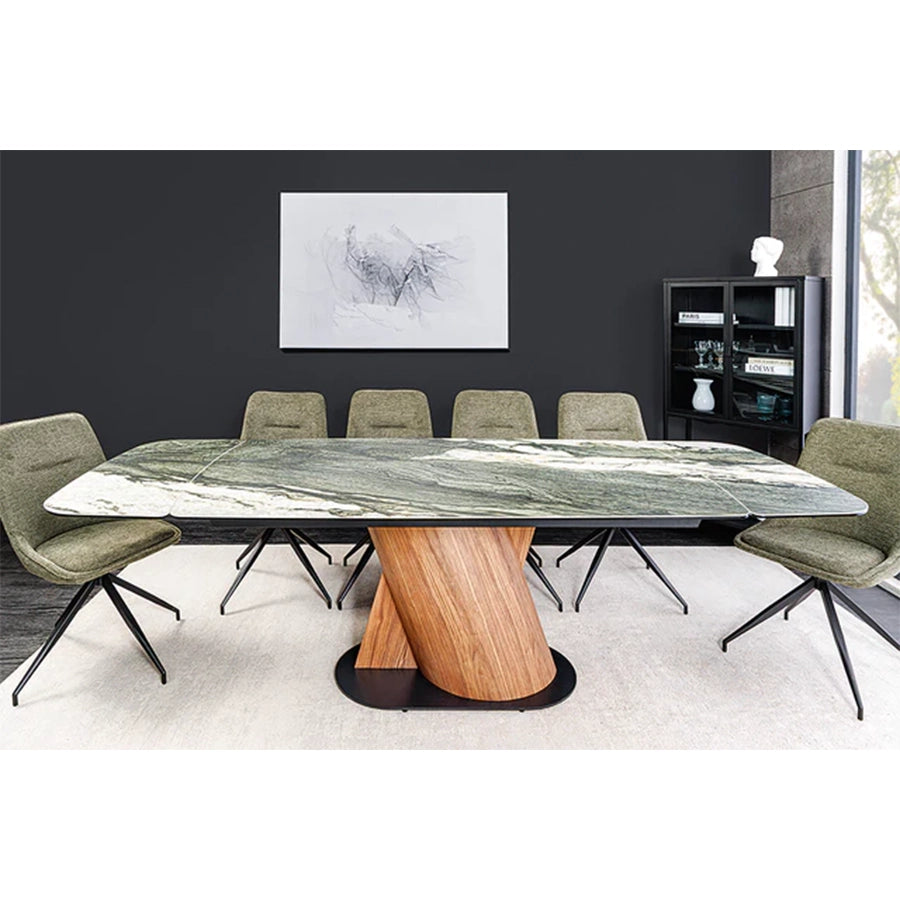 Masa dining extensibila gri-grej 180-260 cm Elements