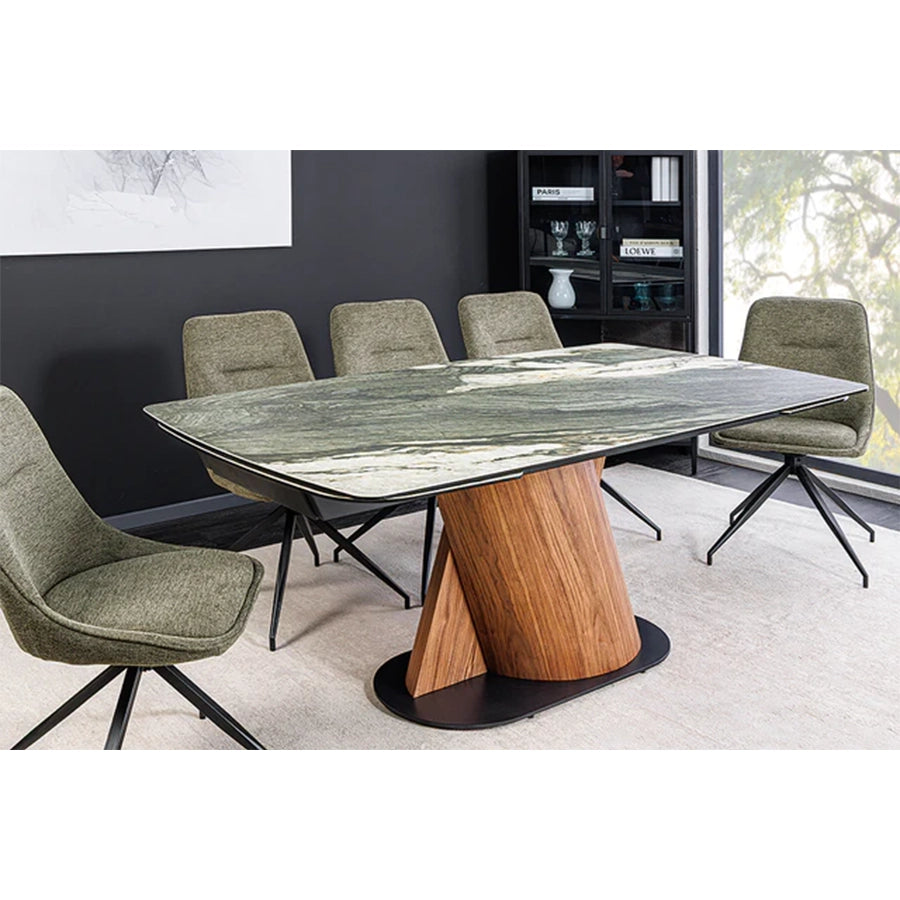 Masa dining extensibila gri-grej 180-260 cm Elements