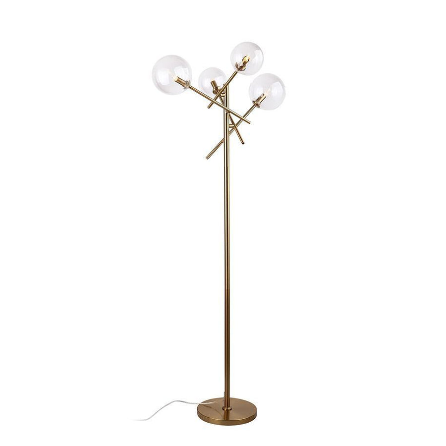 Lampadar gold din metal si sticla Lollipop