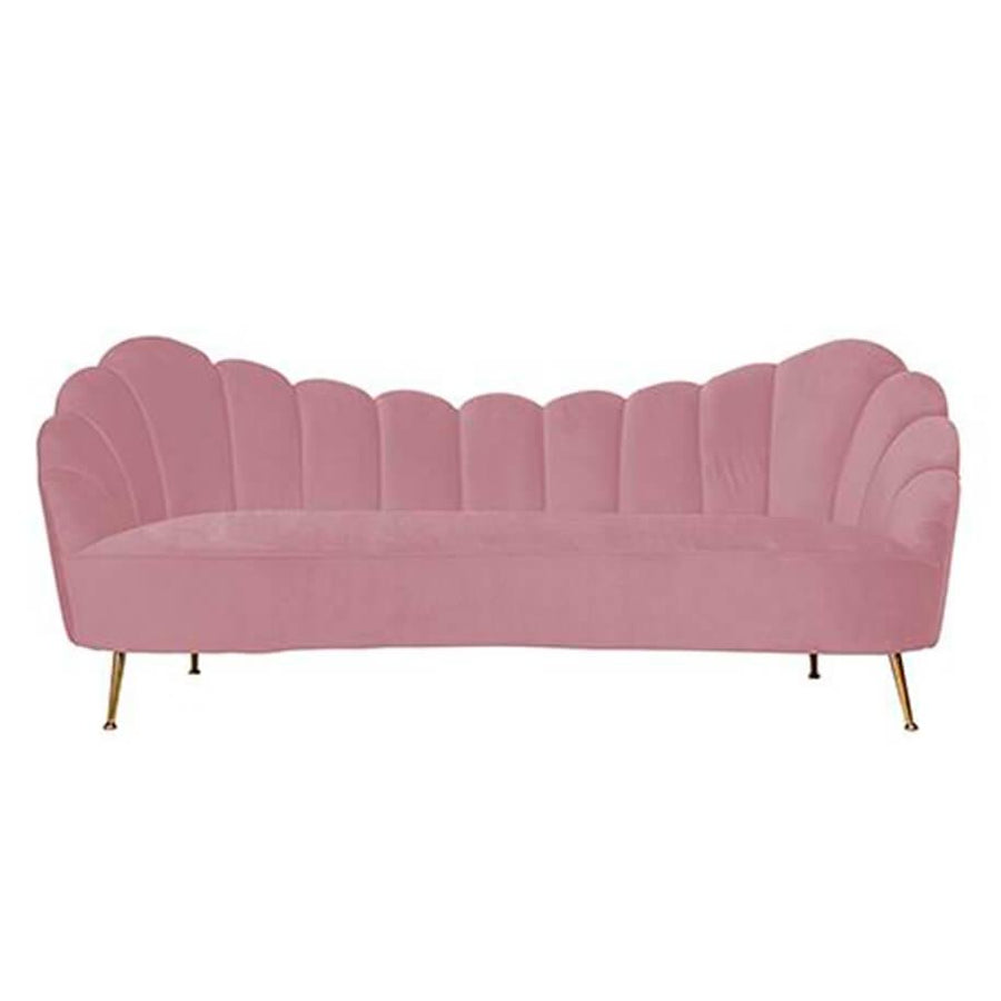 Canapea roz din catifea Cosette Richmond Interiors