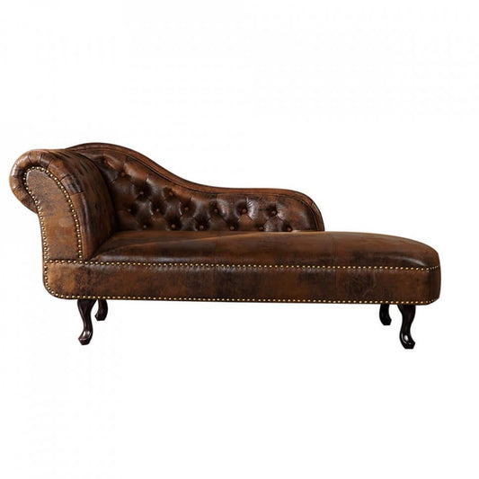 Canapea maro din poliester Chesterfield Invicta Interior