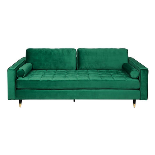 Canapea verde din catifea Cozy Invicta Interior