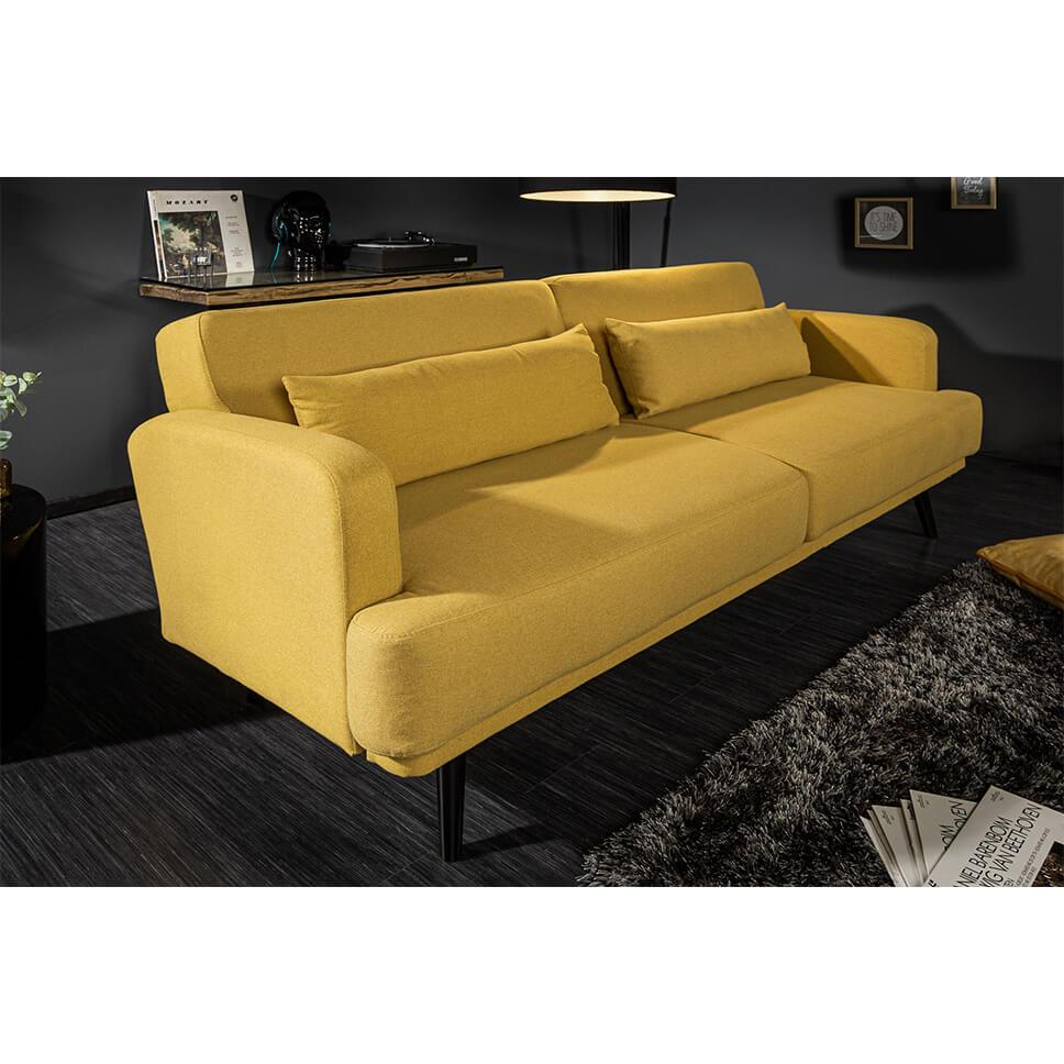 Canapea extensibila galbena Studio Invicta Interior