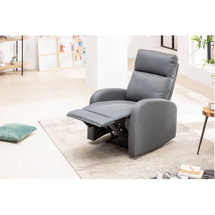 Fotoliu gri din poliester Hollywood Invicta Interior