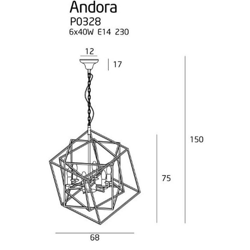 Candelabru geometric Andora MAXLIGHT