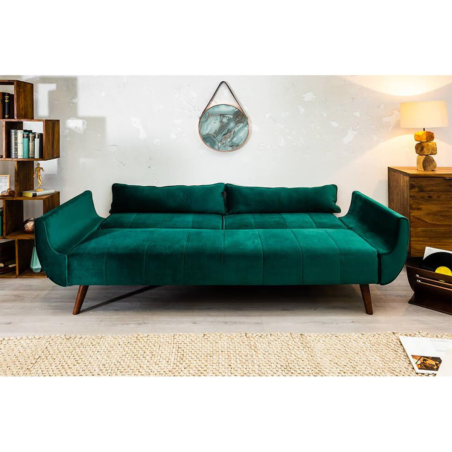 Canapea extensibila verde Divani II Invicta Interior