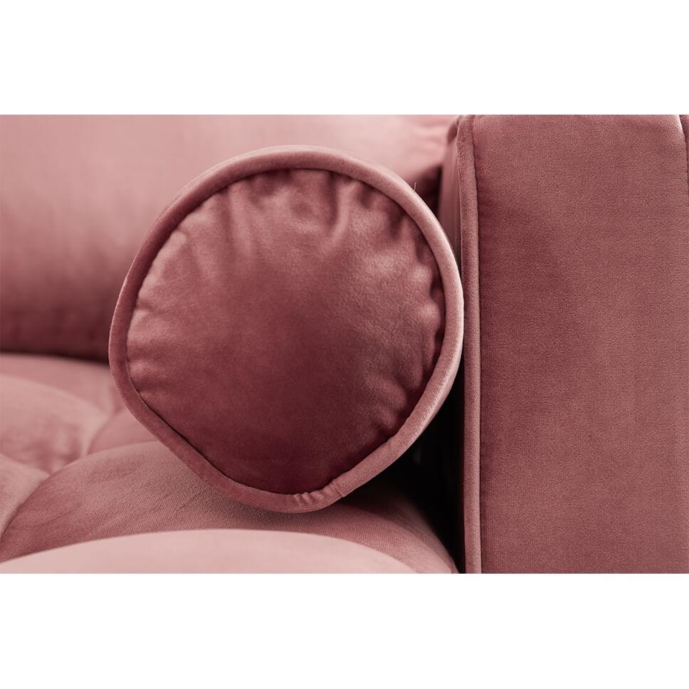 Canapea roz cu colt Cozy II Invicta Interior