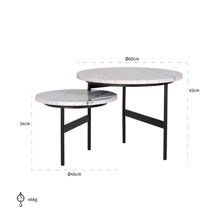 Set de 2 mese de cafea Lexington Richmond Interiors