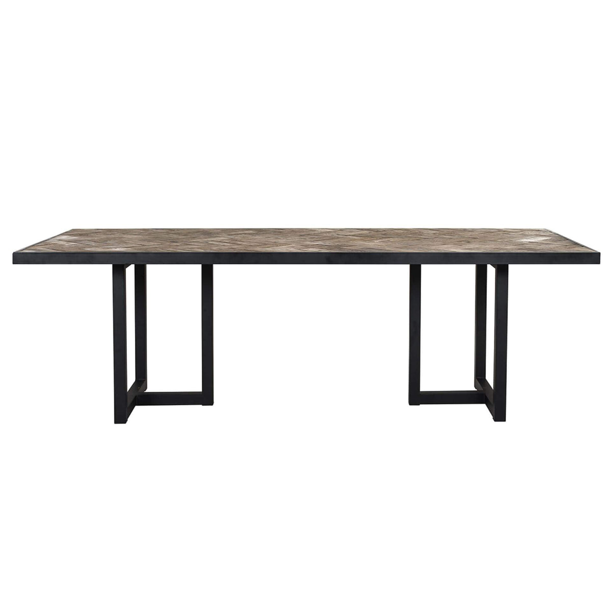 Masa din lemn si metal 100x240 Herringbone Richmond Interiors