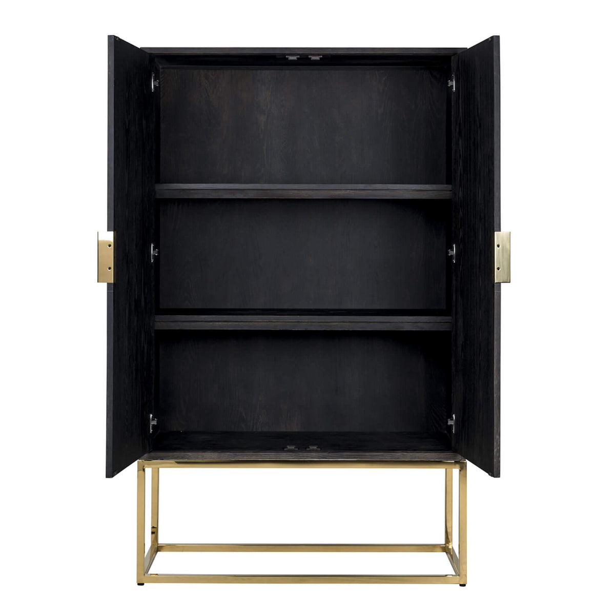 Dulap negru gold din lemn Blackbone Richmond Interiors