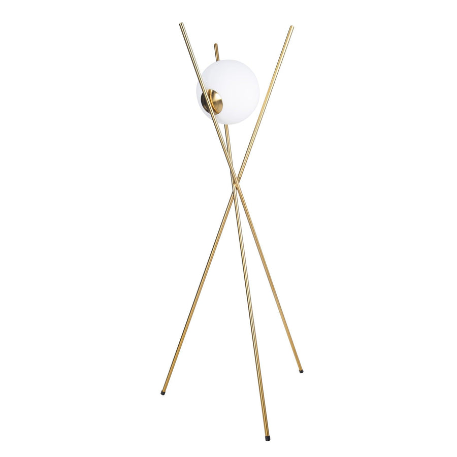 Lampadar gold din metal si sticla Xena Maxlight