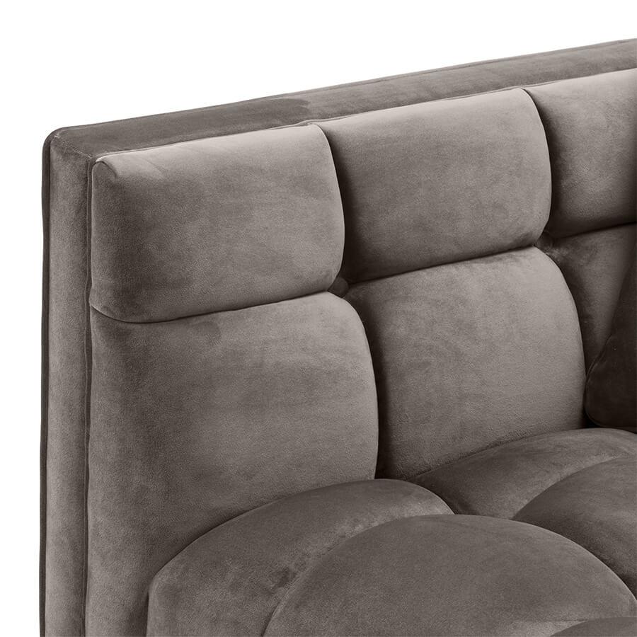 Canapea gri din catifea Sienna Lounge Eichholtz5