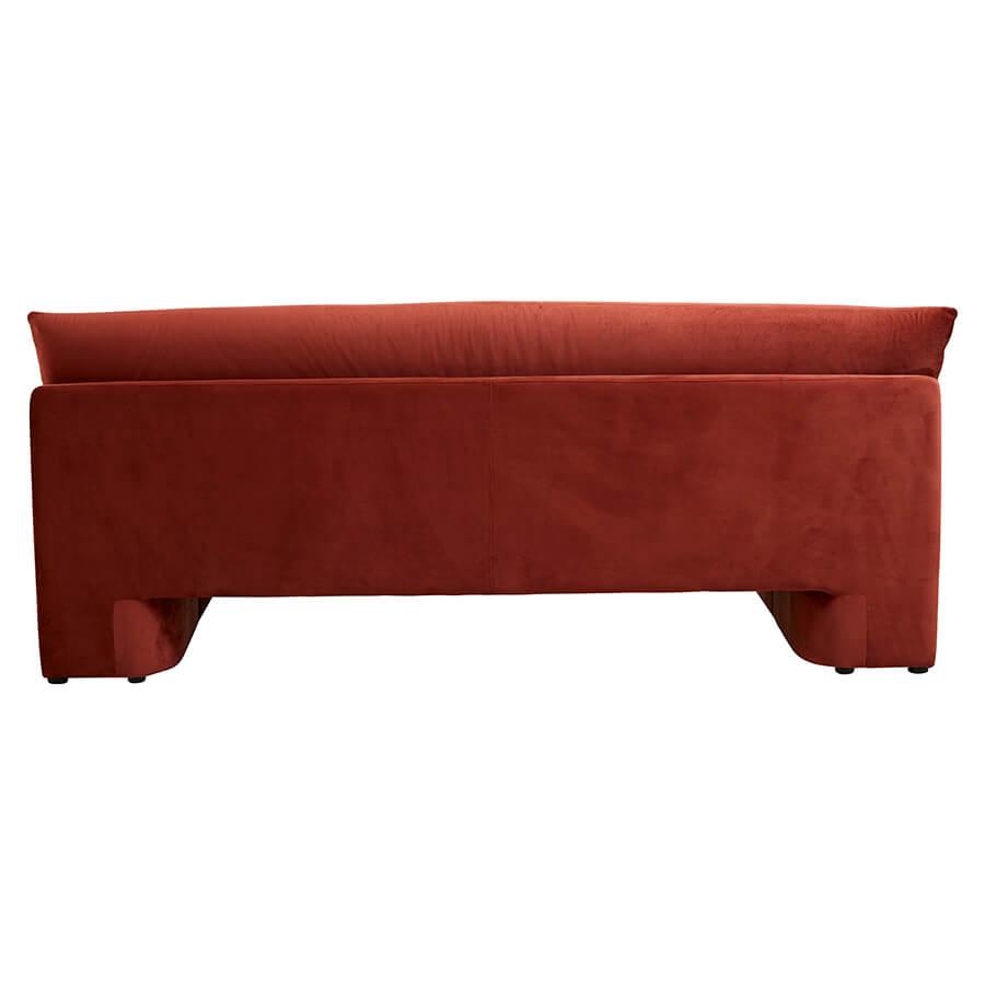 Canapea rosie din catifea Geo Nordal3