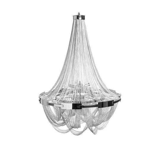 Candelabru silver din aluminiu Royal Invicta Interior - Poetic Store