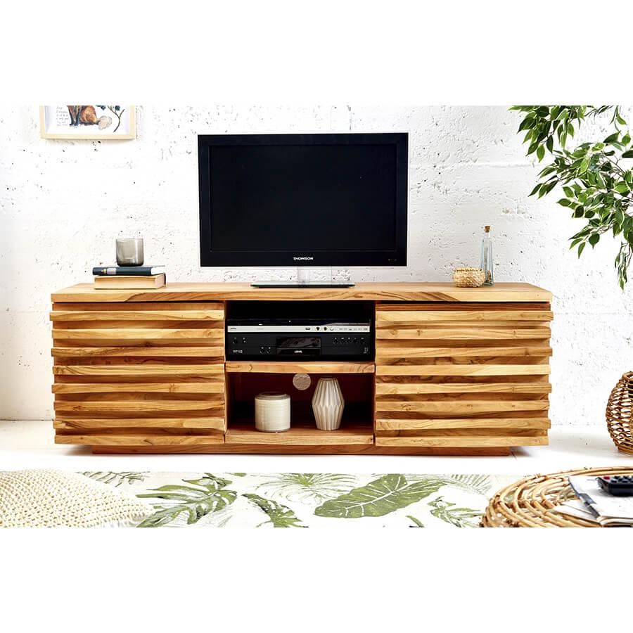 Comoda TV maro din lemn 150 Acacia Invicta Interior3