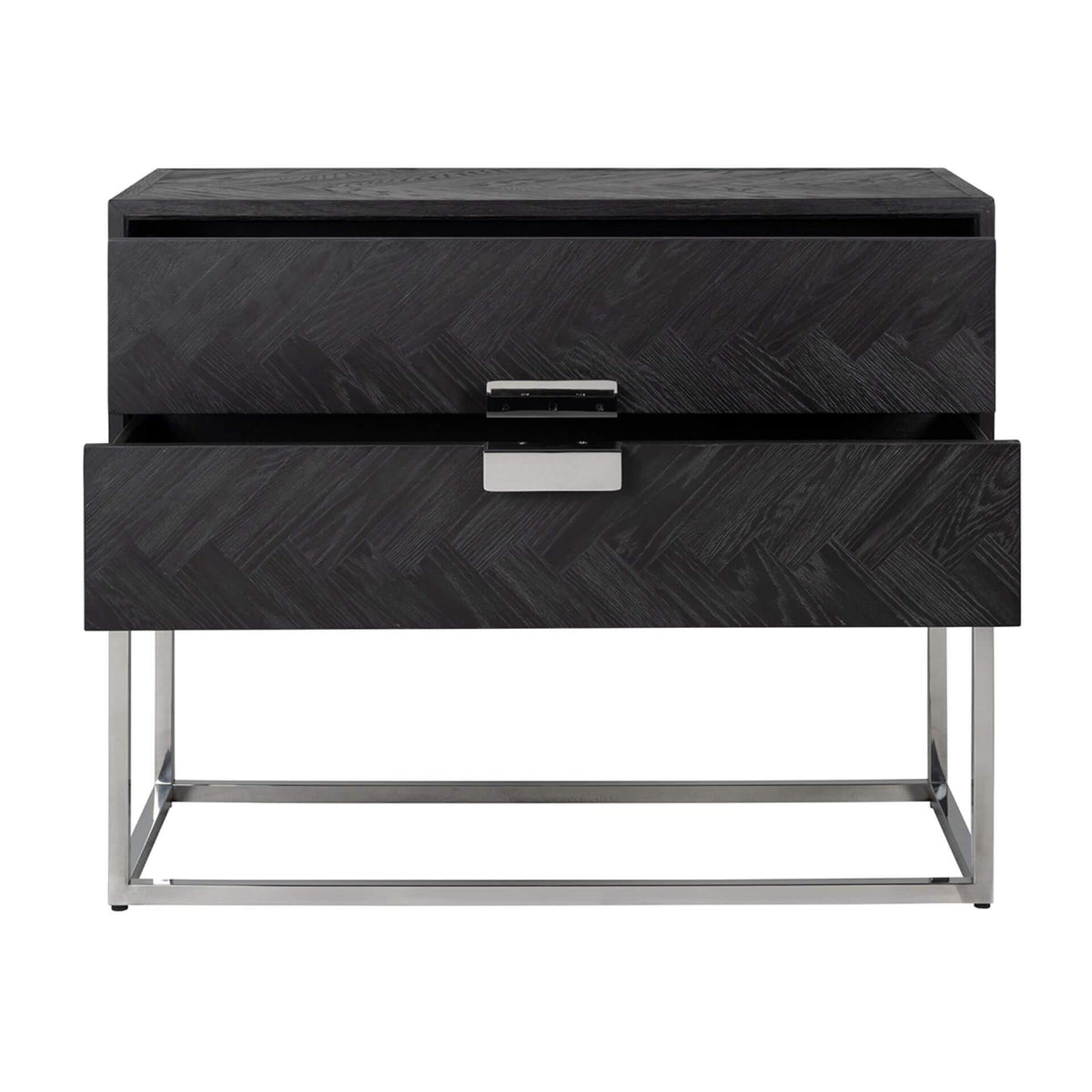 Comoda neagra silver 108 cm Blackbone Richmond Interiors2