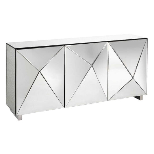 Comoda silver din oglinda si inox Artz Denzzo2