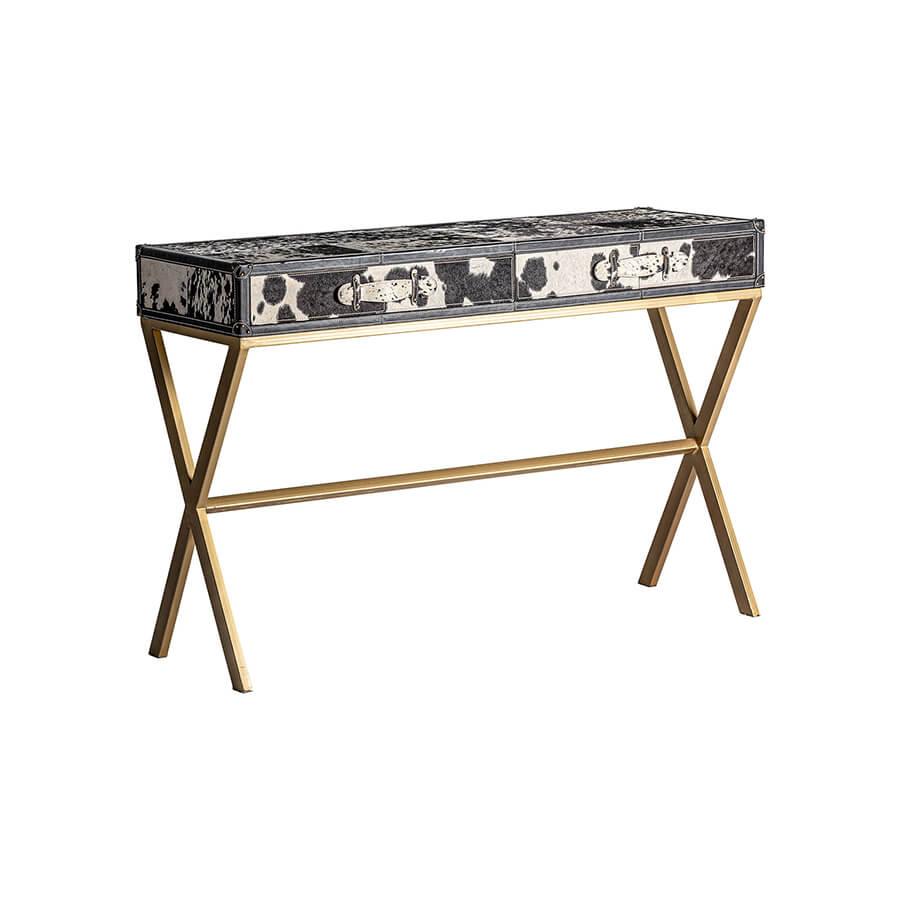 Consola din piele si MDF Thorp Vical1