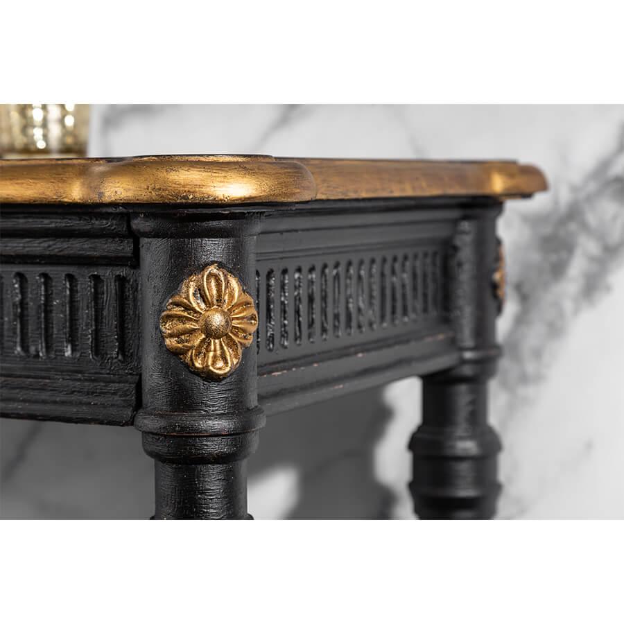 Consola neagra din lemn Venice Invicta Interior4