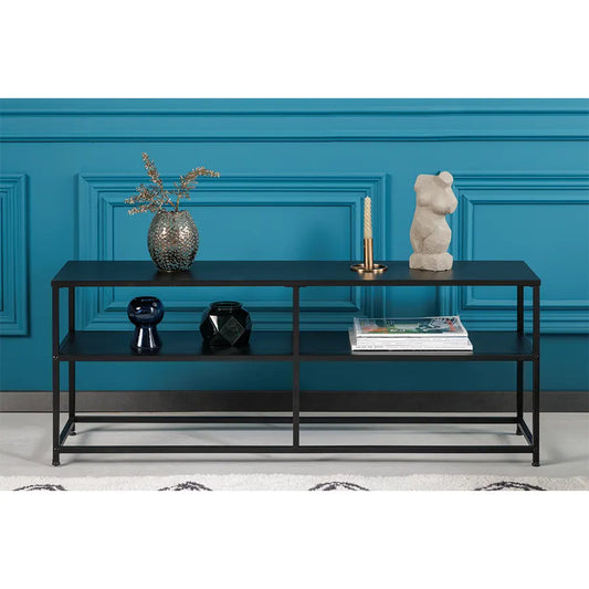 Consola neagra din metal 120 cm Dura Invicta Interior - Poetic Store