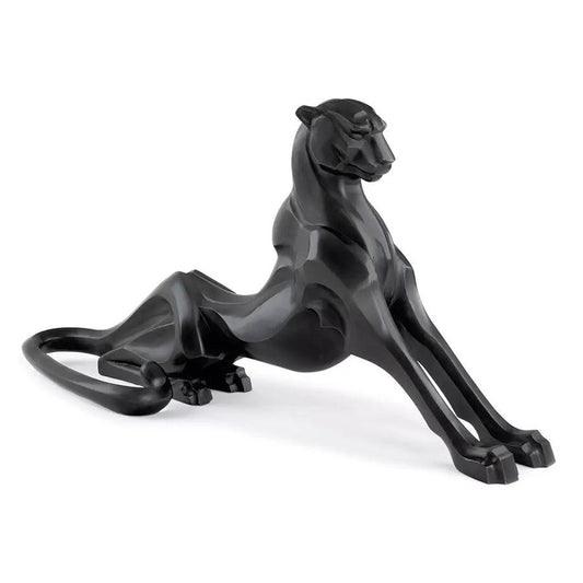 Decoratiune neagra din aluminiu Cheetah Eichholtz1