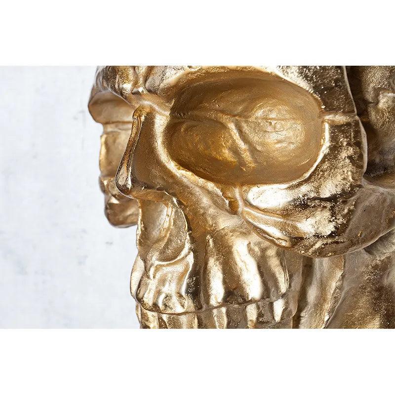 Decoratiune gold de perete Skull Invicta Interior - Poetic Store