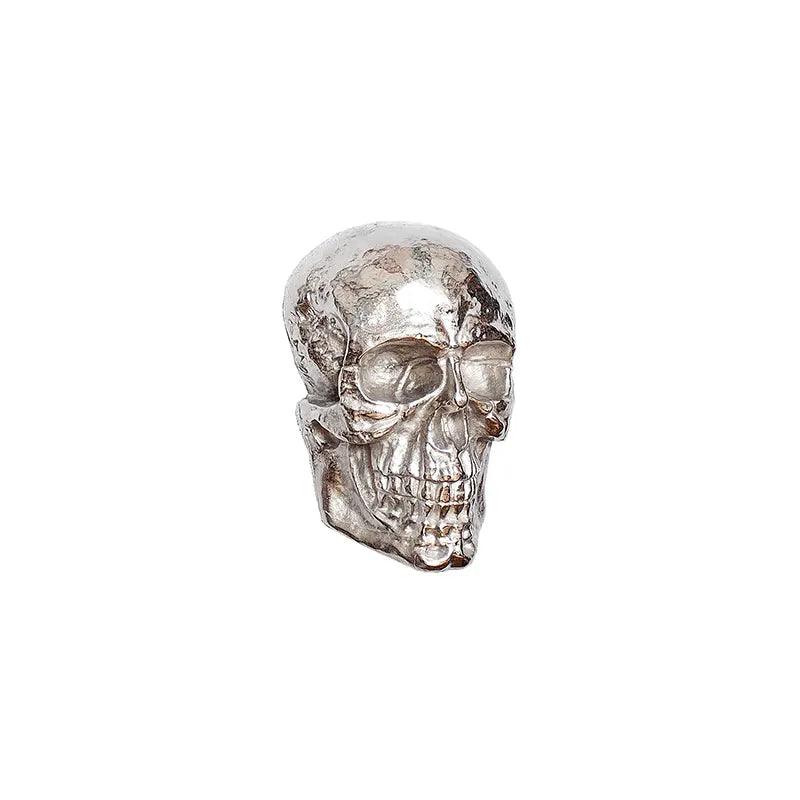 Decoratiune silver de perete Skull Invicta Interior - Poetic Store