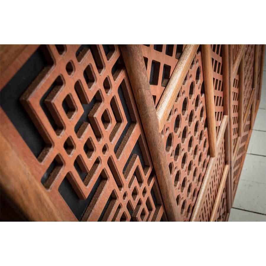 Dulapior maro din lemn Marrakech Invicta Interior6