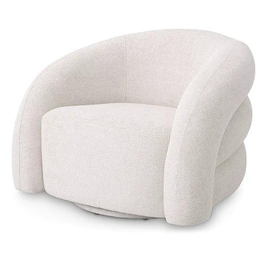 Fotoliu alb rotativ Novelle Eichholtz - Poetic Store