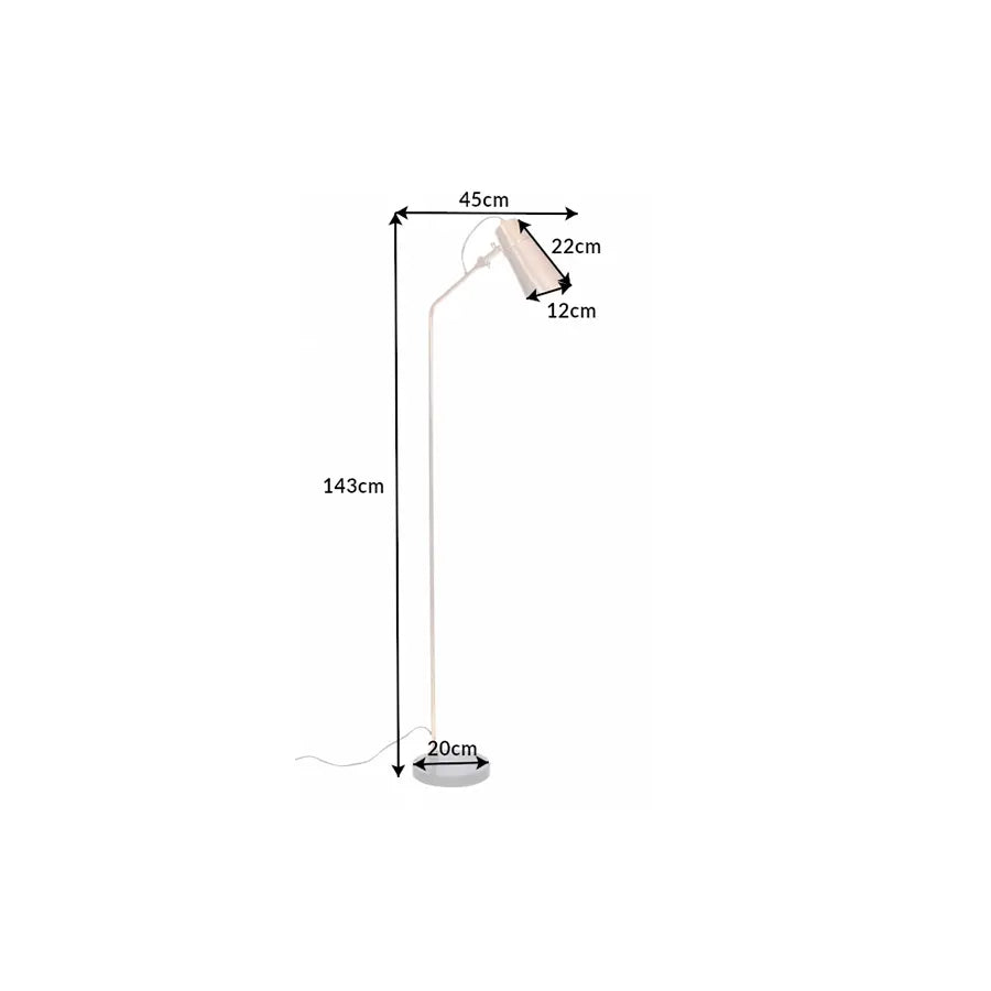 Lampadar gold din metal Floor Marble Invicta Interior - Poetic Store