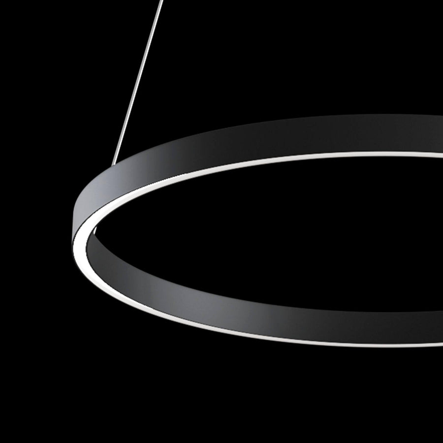 Lustra neagra din aluminiu 60 cm Single Rim Maytoni4
