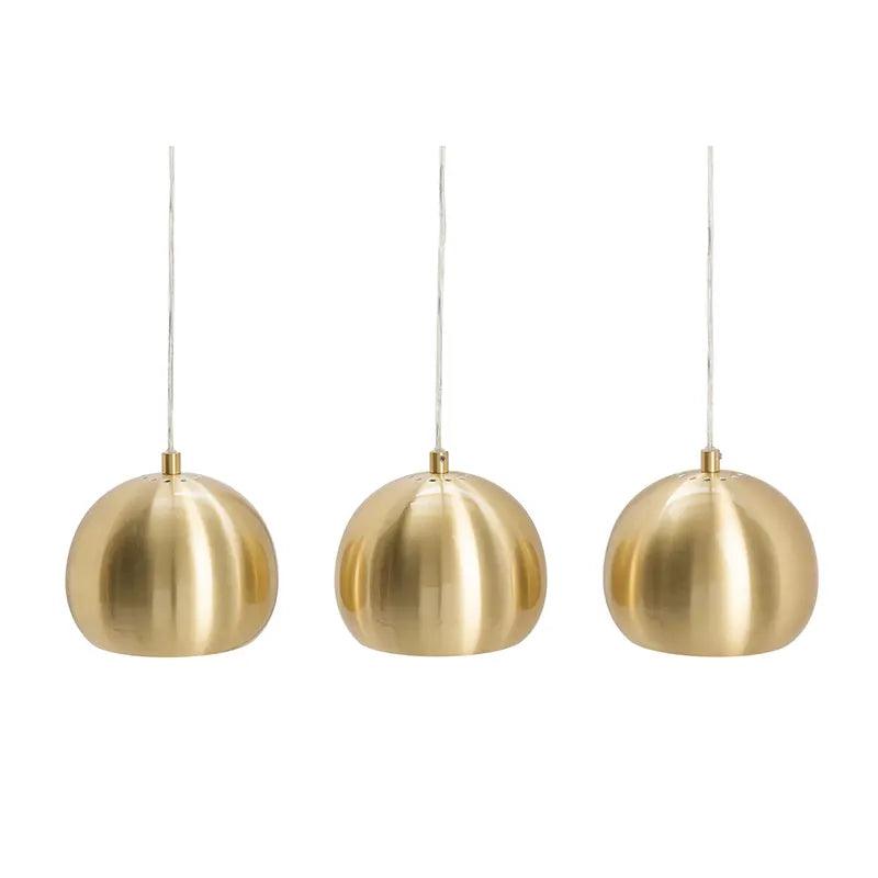 Lustra gold din metal cu 3 becuri Ball Invicta Interior - Poetic Store