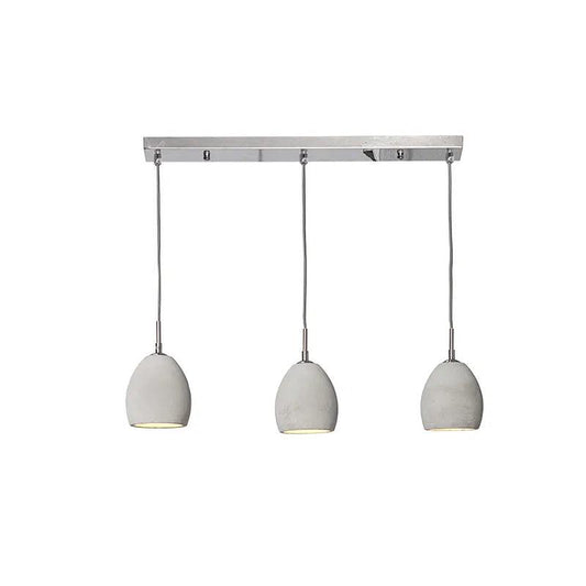 Lustra gri din ciment cu 3 becuri Invicta Interior - Poetic Store