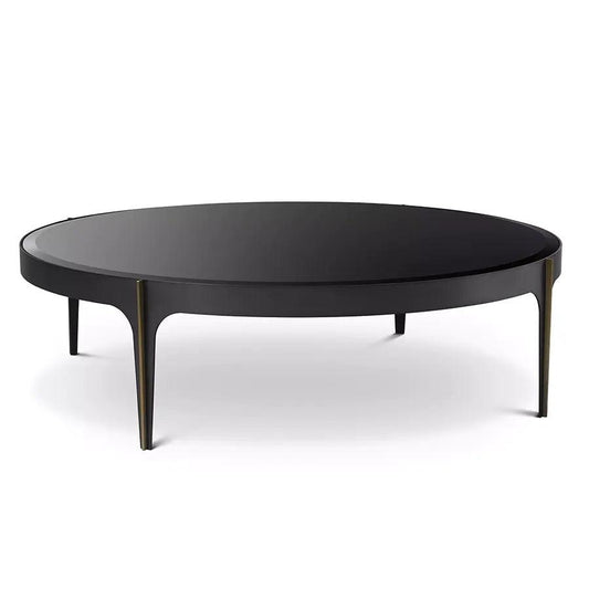 Masa cafea neagra din inox Artemisa L Eichholtz1