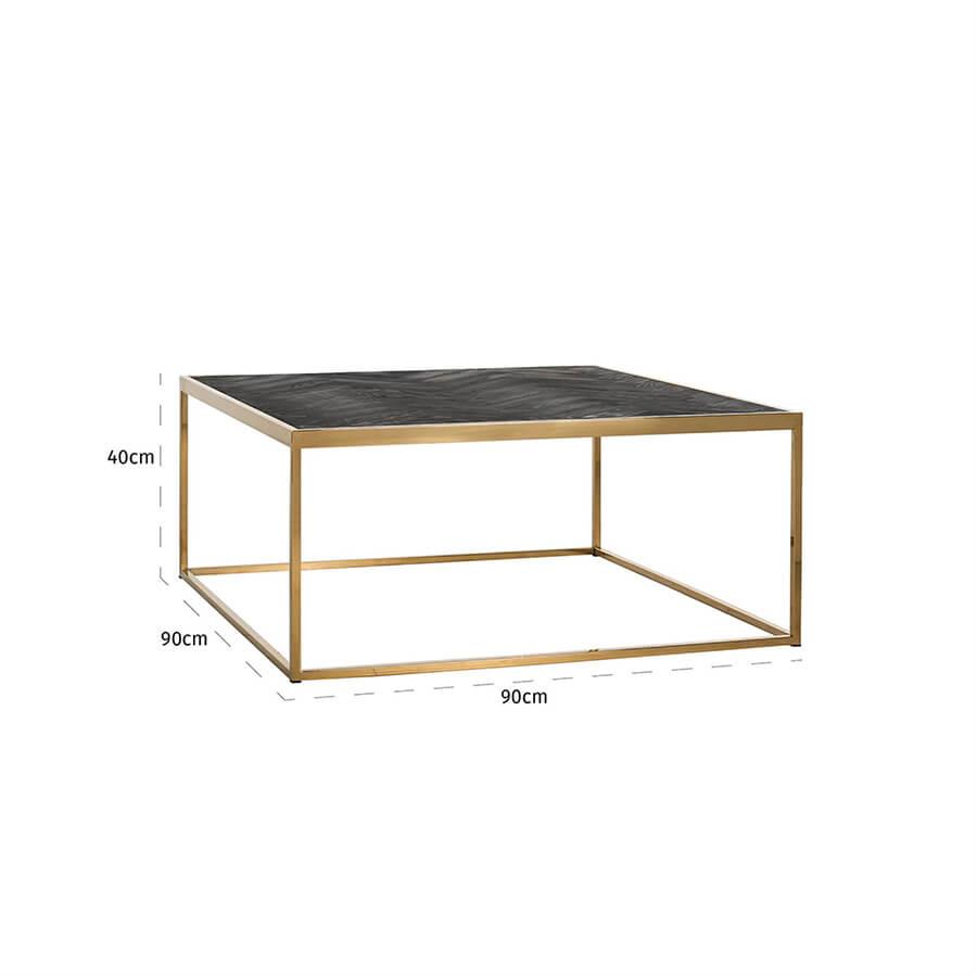 Masa cafea neagra gold Blackbone Richmond Interiors1