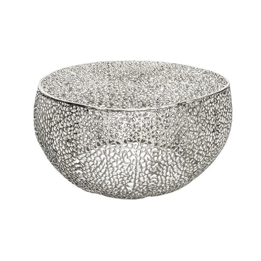 Masa cafea silver 80 cm Leaf Invicta Interior1