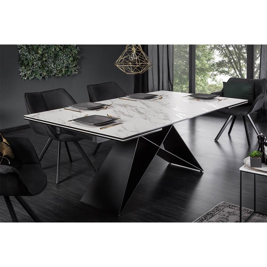 Masa dining alba extensibila 260 cm Prometheus Invicta Interior4