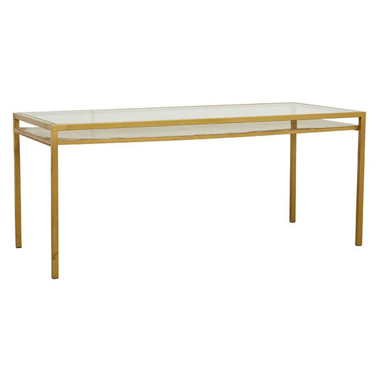 Masa dining gold din sticla si fier Etne Nordal1