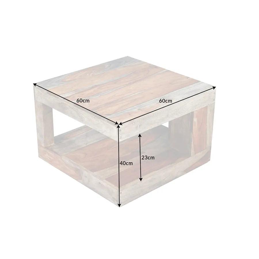 Masa cafea maro din lemn Giant 60 cm Invicta Interior - Poetic Store