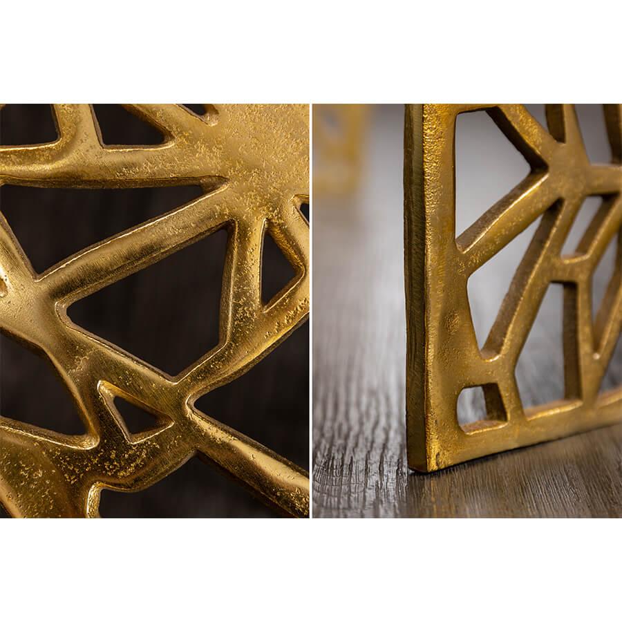 Masuta gold din aluminiu 60 cm Abstract Invicta Interior6