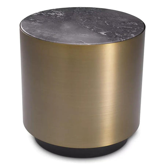 Masuta rotunda gold din marmura Porter Eichholtz1
