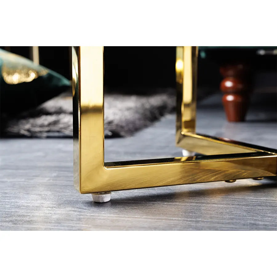 Masuta alba gold 40 cm Elements Invicta Interior - Poetic Store