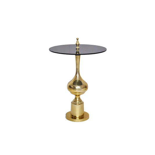 Masuta gold din aluminiu Abstract 65 cm Invicta Interior - Poetic Store